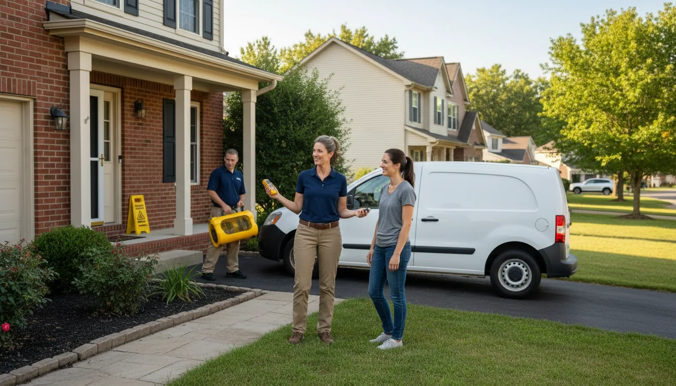 Residential water damage restoration in Sun City West, AZ